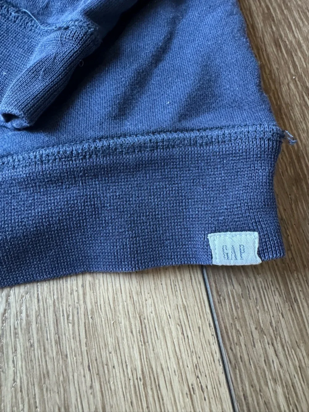 GAP Navy Crewneck Sweatshirt with Green Stripe